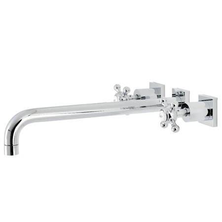 Kingston Brass KS6041BX Wall Mount Tub Faucet, Polished Chrome KS6041BX